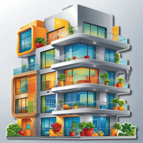 houses clipart,multistorey,apartment building,apartment block,apartment blocks,multifamily,apartment buildings,multistory,apartments,block of flats,blocks of houses,residential tower,high rise building,high-rise building,quadruplex,inmobiliarios,inmobiliaria,residential building,building block,liveability,Unique,Design,Sticker