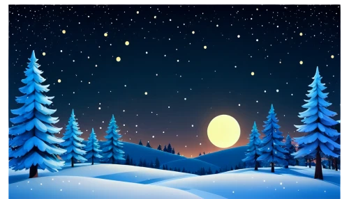 christmas snowy background,winter background,christmasbackground,christmas wallpaper,snowflake background,winter night,christmas background,christmas landscape,night snow,snowy landscape,snow scene,snow landscape,moon and star background,christmas balls background,midnight snow,winter landscape,christmas snow,silent night,north pole,winter forest,Illustration,American Style,American Style 07