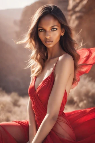 namibian,nahri,man in red dress,vixen,scarlet witch,girl in red dress,red gown,kouroussa,uhura,ciara,tiarra,lady in red,in red dress,red cape,azilah,namib,red dress,mahdawi,red,tyra,Photography,Realistic