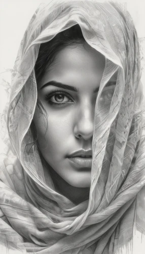 veils,veiling,krita,girl in cloth,veiled,charcoal drawing,veil,charcoal pencil,mystical portrait of a girl,dupatta,rone,world digital painting,girl with cloth,pencil drawings,khatoon,girl drawing,pashmina,digital painting,graphite,pencil drawing,Illustration,Black and White,Black and White 30