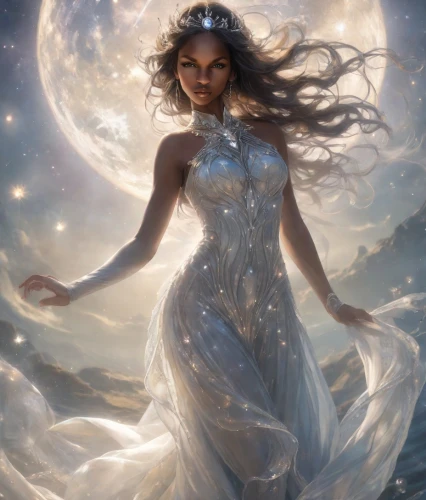 galadriel,frigga,fantasy woman,queen of the night,fantasy picture,inanna,fantasy art,amphitrite,sorceress,the enchantress,celestial body,fantasy portrait,selene,celestial,fairy queen,sigyn,the snow queen,moonstone,persephone,margaery,Photography,Natural