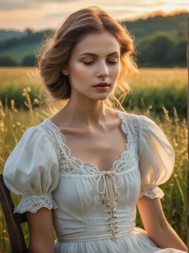 countrywomen,avonlea,lughnasa,romantic portrait,habanera,country dress,dirndl,madding,fraulein,countrywoman,northanger,victorian lady,girl in white dress,belle,elizaveta,maxon,romantic look,gwtw,young woman,girl in a long dress,Photography,General,Realistic