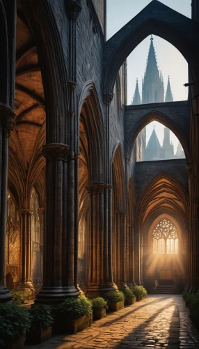 cathedrals,theed,gondolin,shadowgate,thingol,blackgate,nargothrond,diagon,beleriand,riftwar,cathedral,erebor,neogothic,magisterium,archways,neverwinter,nidaros cathedral,medieval,cryengine,buttressing,Art,Classical Oil Painting,Classical Oil Painting 35