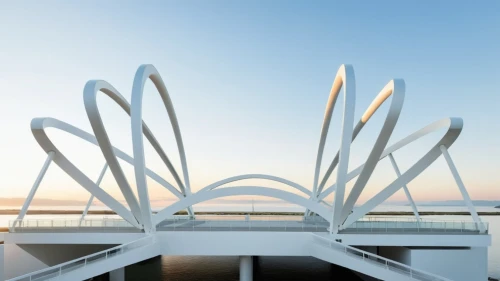 calatrava,cable-stayed bridge,mabhida,akashi-kaikyo bridge,steel sculpture,mamaia,the akashi-kaikyo bridge,spaceframe,futuristic architecture,champalimaud,ravenel bridge,anzac bridge,guideways,faliro,niemeyer,united propeller,puentes,tongva,skybridge,danube bridge,Photography,General,Realistic