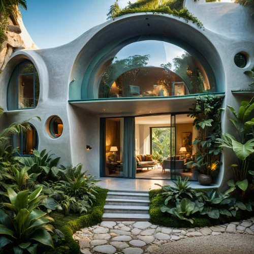 earthship,mustique,dreamhouse,roof domes,luxury home,tropical house,beautiful home,luxury property,florida home,holiday villa,cubic house,belize,igloos,mansions,luxury real estate,cube house,casita,igloo,futuristic architecture,cabana,Photography,General,Cinematic