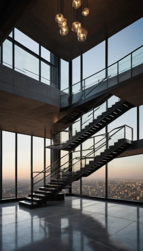 the observation deck,observation deck,penthouses,skywalks,outside staircase,staircases,cantilevered,staircase,balustrades,stairwells,skydeck,stairwell,balustrade,sky apartment,balustraded,lofts,high rise,modern architecture,revit,glass facade,Art,Artistic Painting,Artistic Painting 06