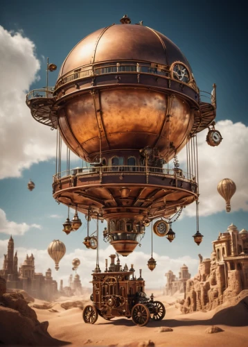 steampunk,airships,barsoom,airship,bathysphere,cosmodrome,skyship,skycycle,gas planet,planetology,wastelands,technosphere,tatooine,dirigible,steamboy,landship,orrery,futuristic landscape,steampunk gears,gyroscopic,Photography,General,Cinematic