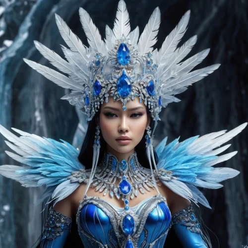 ice queen,the snow queen,blue enchantress,amihan,lilandra,suit of the snow maiden,ice princess,kitana,asian costume,encantadia,inner mongolian beauty,mulawin,fantasy woman,etheria,warrior woman,xufeng,yuanji,dianbai,yuhua,amazonica,Conceptual Art,Sci-Fi,Sci-Fi 02