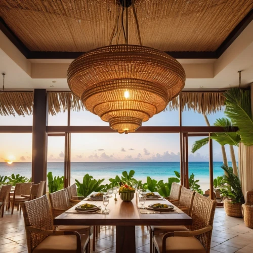 beach restaurant,outdoor dining,mustique,beach bar,beachfront,oceanfront,outrigger,palmilla,grenadines,patio furniture,breakfast room,beach furniture,bahian cuisine,paradisus,fine dining restaurant,tropical house,amanresorts,bonefish,cayard,outdoor table and chairs,Photography,General,Realistic
