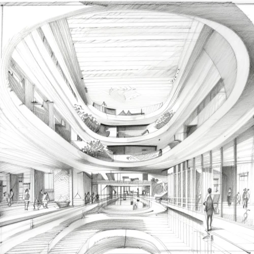 sketchup,shopping mall,arcology,skyways,unbuilt,malls,store fronts,revit,3d rendering,anamorphic,aeon,renderings,multistoreyed,wireframe,panopticon,virtual landscape,roughs,architettura,cyberview,galeries,Design Sketch,Design Sketch,Pencil Line Art