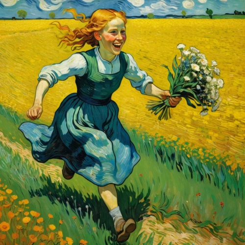 girl picking flowers,picking vegetables in early spring,picking flowers,chamomile in wheat field,girl in flowers,flowers of the field,primavera,field flowers,potato blossoms,flowers field,moniquet,valensole,gleaning,field of flowers,field of rapeseeds,girl in the garden,girl picking apples,throwing leaves,cultivated field,girl with bread-and-butter,Art,Artistic Painting,Artistic Painting 03