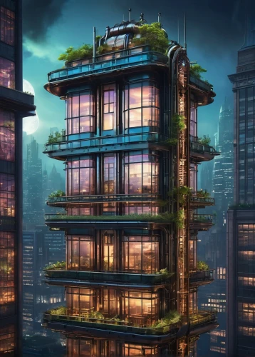 sky apartment,residential tower,ecotopia,skyscraper,seasteading,the skyscraper,arcology,skyscraper town,futuristic architecture,planta,apartment block,urban towers,apartment building,high rise building,high-rise building,sedensky,electric tower,an apartment,futuristic landscape,cube stilt houses,Conceptual Art,Fantasy,Fantasy 25