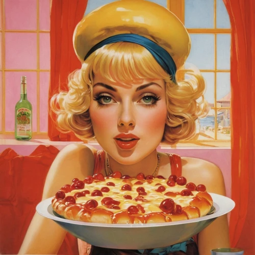 pizza service,woman holding pie,pizza,pizza supplier,slice of pizza,pizzeria,pizza topping,the pizza,diet icon,pizza hawaii,pizzerias,margherita,cool pop art,pizzas,antipasta,modern pop art,slice,appetite,vintage illustration,pizzarelli,Conceptual Art,Fantasy,Fantasy 04