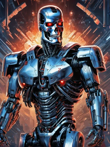 war machine,ultron,deathlok,ironhide,darkseid,cyborg,cyberdyne,robocop,robotman,terminator,metallo,ironman,steel man,endoskeleton,cybernetic,ironmaster,terminators,megatron,turrican,robotham,Conceptual Art,Sci-Fi,Sci-Fi 06