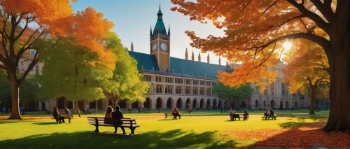 autumn background,autumn scenery,fall landscape,autumn landscape,autumn in the park,autumn idyll,church painting,one autumn afternoon,notre dame,metasequoia,world digital painting,autumn park,the autumn,autumn day,fall foliage,notredame,yale,hofgarten,the trees in the fall,autumn trees,Conceptual Art,Oil color,Oil Color 07