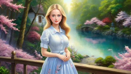 galadriel,fantasy picture,springtime background,spring background,japanese sakura background,landscape background,world digital painting,eilonwy,fairy tale character,children's background,girl in the garden,jessamine,nature background,forest background,glorfindel,photo painting,girl in flowers,portrait background,rivendell,margaery