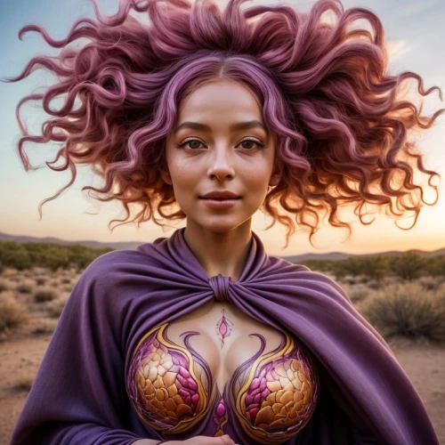 desert flower,bodypaint,fantasy woman,crown chakra,bodypainting,leela,medusa,afrofuturism,fantasy portrait,liliana,mesmero,sorceress,jynx,sasha,burning man,kerrigan,la violetta,voodoo woman,body painting,raven at arches