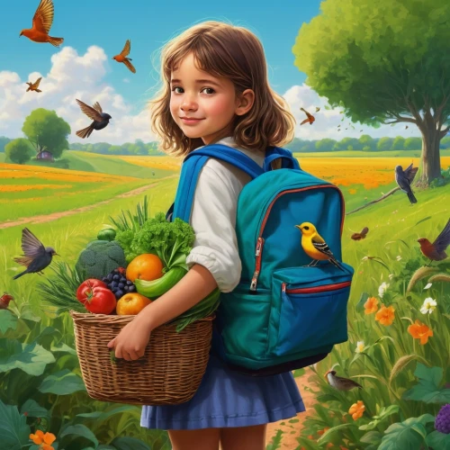children's background,girl picking apples,picking vegetables in early spring,kids illustration,agriculturist,farm background,girl picking flowers,fruit picking,girl with bread-and-butter,farm girl,primary school student,schoolkid,vegetables landscape,gleaning,agriculturalist,gyo,provender,girl and boy outdoor,world digital painting,organic farm,Photography,Documentary Photography,Documentary Photography 14