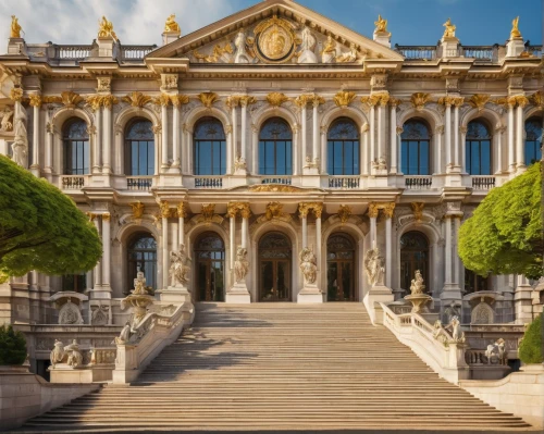 dolmabahce,montpellier,palermo,europe palace,marseille,monaco,montecarlo,marble palace,louvre museum,seville,massilia,the royal palace,louvre,capitole,celsus library,ritzau,federal palace,palace of the parliament,grand master's palace,city palace,Illustration,Retro,Retro 26