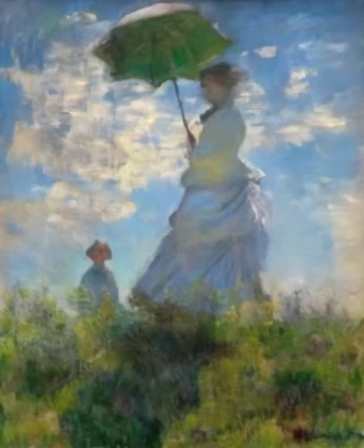 impressionism,impressionist,tarbell,man with umbrella,sargent,impressionists,little girl with umbrella,impressionistic,monet,constable,pittura,parasols,mcentee,garstin,picture collection,claude monet,monets,pictorialist,guardi,post impressionist