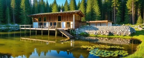 house with lake,small cabin,summer cottage,log cabin,the cabin in the mountains,idyllic,house in the forest,cottage,log home,boat house,houseboat,wooden house,home landscape,cabins,cabin,forest lake,wooden hut,forest house,summer house,house in mountains,Photography,General,Realistic