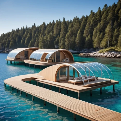 floating huts,seasteading,cube stilt houses,earthship,over water bungalows,infinity swimming pool,floating islands,amanresorts,cabins,summer house,lefay,luxury hotel,treehouses,thalassotherapy,lodges,inverted cottage,houseboats,wooden sauna,boathouses,luxury property,Photography,General,Realistic