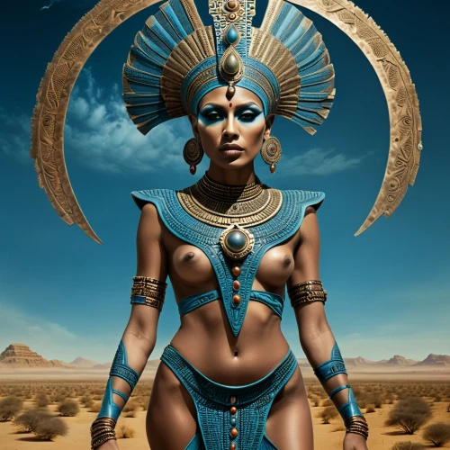 ancient egyptian girl,nephthys,hathor,kemet,sekhmet,asherah,pharaonic,inanna,wadjet,neferhotep,neith,cleopatra,sumeria,nefertiti,khnum,ancient egyptian,ancient egypt,nubian,warrior woman,nubia,Illustration,Realistic Fantasy,Realistic Fantasy 40