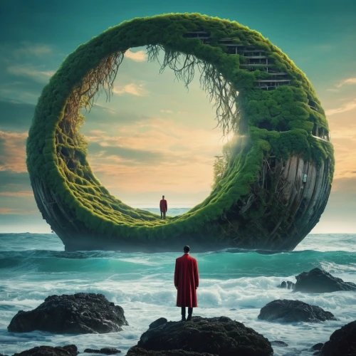photo manipulation,imaginaire,ecotopia,cyclical,imaginarium,photomanipulation,life is a circle,infinitude,toroid,mother earth,time spiral,photoshop manipulation,shannara,fantasy picture,3d fantasy,wormhole,envisioneering,mindspring,parallel worlds,the earth,Photography,Documentary Photography,Documentary Photography 32