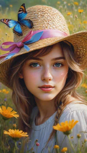 girl in flowers,girl picking flowers,girl wearing hat,beautiful girl with flowers,girl in the garden,children's background,splendor of flowers,little girl in wind,countrywomen,springtime background,countrywoman,young girl,mystical portrait of a girl,flower background,flower hat,beautiful bonnet,spring leaf background,flower painting,yellow sun hat,spring background,Conceptual Art,Daily,Daily 32