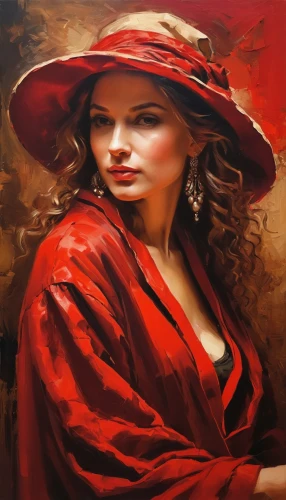 flamenca,lady in red,man in red dress,red coat,red hat,contessa,oil painting,italian painter,oil painting on canvas,red gown,red cape,art painting,red tablecloth,carmen,habanera,redcoat,gitana,vettriano,woman portrait,pittura,Conceptual Art,Oil color,Oil Color 09