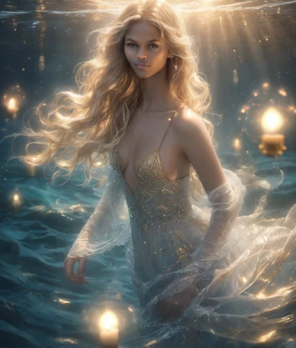 amphitrite,galadriel,atlantean,believe in mermaids,mermaid background,mermaid,kupala,naiad,siren,sirene,frigga,atlantica,fathom,nereids,sirena,gold foil mermaid,sigyn,water nymph,the blonde in the river,ophelia,Photography,Natural
