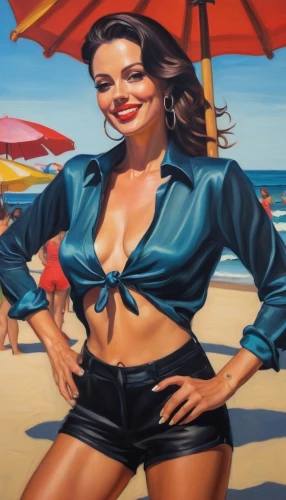 beach background,oreiro,donsky,tretchikoff,vettriano,pin-up girl,oil painting on canvas,photorealist,retro pin up girl,pin up girl,woman with ice-cream,oil painting,pintura,retro pin up girls,jasinski,cool pop art,pittura,pin-up girls,pin-up model,beachcomber,Conceptual Art,Daily,Daily 15