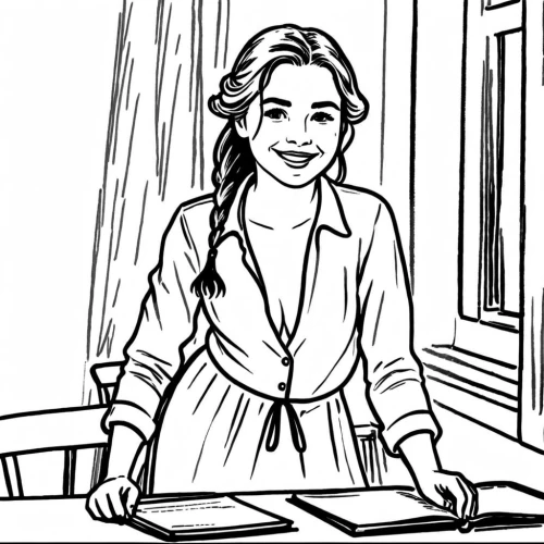 proprietress,shopgirl,storyboarding,salesgirl,storyboarded,waitress,storyboard,businesswoman,saleslady,saleswoman,beesly,pencilling,penciling,animatic,roughs,storyboards,miniaturist,inking,liesel,business woman,Design Sketch,Design Sketch,Rough Outline