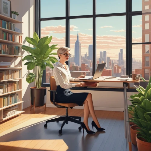 modern office,secretarial,office worker,blur office background,office desk,schuitema,offices,secretary,working space,schuiten,study room,girl at the computer,sci fiction illustration,secretariats,girl studying,officered,librarian,desk,place of work women,office,Illustration,American Style,American Style 15