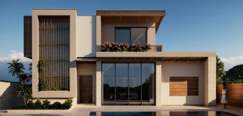 modern house,fresnaye,dunes house,holiday villa,modern architecture,cubic house,landscape design sydney,3d rendering,residential house,block balcony,frame house,stucco frame,mahdavi,villas,exterior decoration,two story house,beautiful home,vastu,garden elevation,contemporary,Photography,General,Realistic