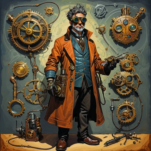 watchmaker,steampunk gears,clockmaker,steampunk,horologist,mechanician,theoretician physician,cryptologist,machinist,seamico,mordenkainen,cryptographer,prognosticator,biologist,clockmakers,engineman,spinmeister,ship doctor,technologist,inventor,Conceptual Art,Daily,Daily 02