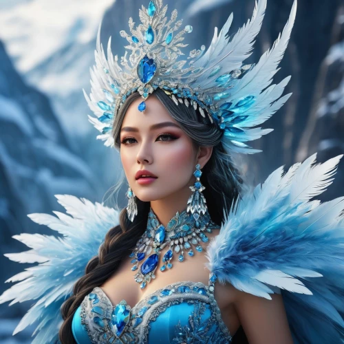 ice queen,amihan,the snow queen,inner mongolian beauty,mulawin,miss vietnam,ice princess,suit of the snow maiden,encantadia,mongolian girl,kazakhastan,xufeng,kazakh,khural,kazakhstani,blue enchantress,asian costume,kazakstan,jianyin,garuda,Photography,General,Fantasy