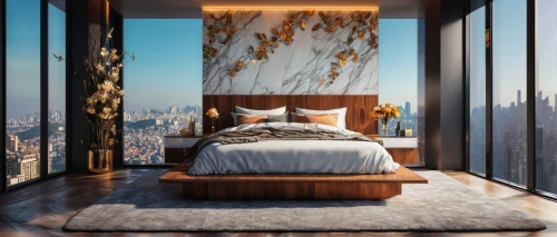 sleeping room,bedroom,modern room,bedroom window,headboards,wallcoverings,headboard,great room,penthouses,chambre,guest room,modern decor,bedrooms,contemporary decor,sky apartment,bedchamber,wallcovering,ornate room,glass wall,interior design,Photography,Artistic Photography,Artistic Photography 08