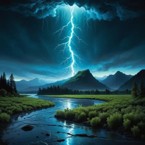 lightning storm,lightning bolt,lightning strike,lightening,lightning,fantasy picture,thunderstruck,force of nature,electrifying,thundering,strom,thunderous,nature's wrath,thunderstorms,stormbringer,thunderstreaks,nature background,lightnings,monsoon,thundershower,Conceptual Art,Sci-Fi,Sci-Fi 25