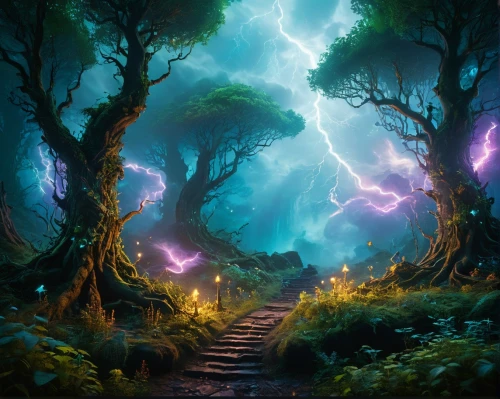fantasy picture,fantasy landscape,the mystical path,elven forest,forest path,pathway,defend,fantasy art,cartoon video game background,world digital painting,the path,defense,aaaa,fairy forest,hiking path,aaa,path,wooden path,defence,enchanted forest,Photography,General,Fantasy