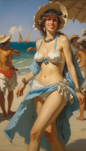 sorolla,woman with ice-cream,domergue,schorpen,tiepolo,the sea maid,woman holding pie,giancola,bougereau,mesdag,beachcomber,lido di ostia,palizzi,the beach pearl,currin,beach background,tretchikoff,amorsolo,pittura,clytie,Art,Classical Oil Painting,Classical Oil Painting 40