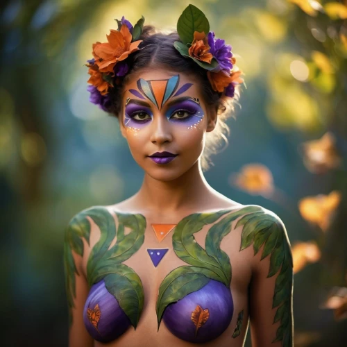 bodypainting,body painting,bodypaint,body art,polynesian girl,neon body painting,faerie,fairie,amazonian,dryad,faery,anahata,inara,balinese,dryads,face paint,cecropia,tatau,fairy peacock,maori,Photography,General,Cinematic