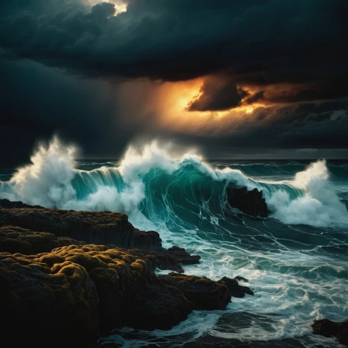 stormy sea,sea storm,tempestuous,tidal wave,storm surge,seascape,seascapes,crashing waves,storfer,superstorm,ocean waves,nature's wrath,storm ray,force of nature,atlantic,big waves,substorms,dramatic sky,angstrom,sturm,Illustration,Realistic Fantasy,Realistic Fantasy 29