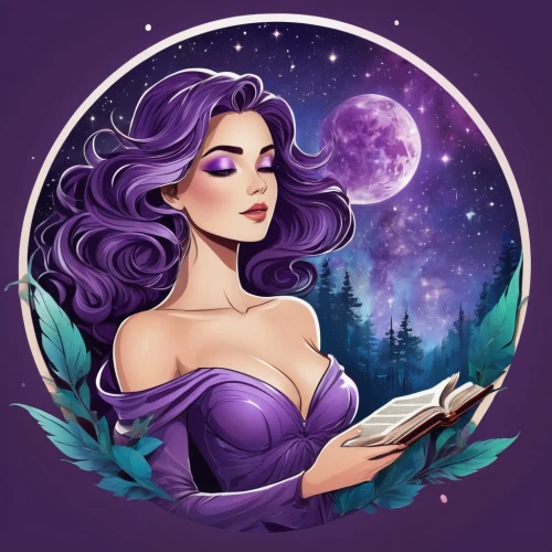 megara,zodiac sign libra,liliana,fairy tale icons,la violetta,libra,violetta,zodiac sign gemini,fantasy portrait,horoscope libra,witch's hat icon,fairy galaxy,fairy tale character,esmeralda,fantasy woman,magicienne,virgo,violeta,purple background,diwata,Unique,Design,Logo Design