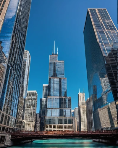 chicago skyline,chicago,sears tower,chicagoan,chicagoland,willis tower,streeterville,dearborn,tall buildings,ctbuh,detriot,rencen,metra,illinoian,dubia,motorcity,financial district,citicorp,bizinsider,illinois,Illustration,Vector,Vector 06