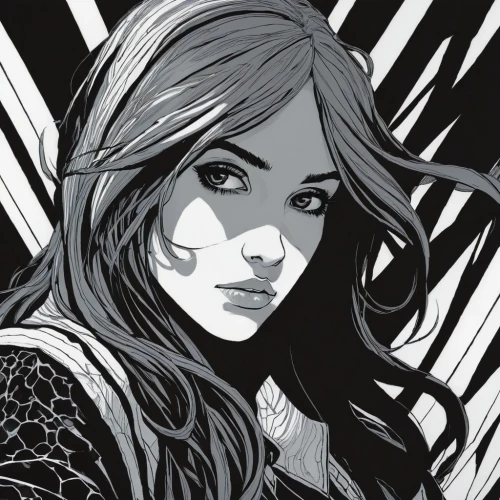 scarlet witch,inks,inking,triss,witchblade,comic halftone woman,cordelia,margaery,guinevere,detail shot,seregil,dawnstar,clary,carstairs,madelyne,illyria,longhena,dazzler,catelyn,sigyn,Illustration,Black and White,Black and White 12