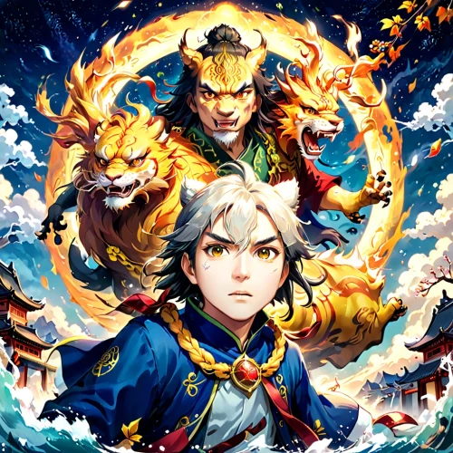 howl,mononoke,autumn icon,flame spirit,dragon fire,game illustration,fire background,kamuy,amaterasu,fire kite,burning torch,temujin,okami,fire and water,inuyasha,summoner,the three magi,bonfire,smouldering torches,dragon of earth,Anime,Anime,Realistic