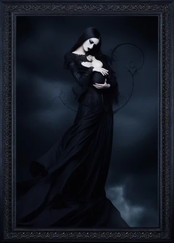 dark gothic mood,gothic portrait,gothic woman,hecate,dark angel,dark art,isoline,hekate,mourners,malefic,gothic style,gothic dress,black angel,halloween frame,mourner,darkling,invoking,gothic,martyrium,mourning swan,Illustration,Realistic Fantasy,Realistic Fantasy 46