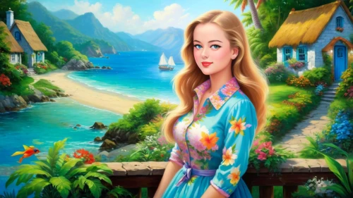 landscape background,mermaid background,fantasy picture,fairy tale character,nature background,background view nature,children's background,cartoon video game background,eilonwy,reine,portrait background,flower background,beach background,spring background,background colorful,colorful background,creative background,girl in flowers,world digital painting,springtime background