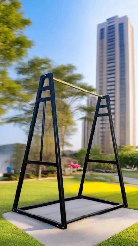 dubai frame,mobile sundial,steel sculpture,kinetic art,swing set,sculpture park,botanical square frame,vectrex,tensegrity,rotana,swingset,meadmore,lego frame,kossel,sun dial,tetragonal,miniland,brasilia,wfaa,metal frame